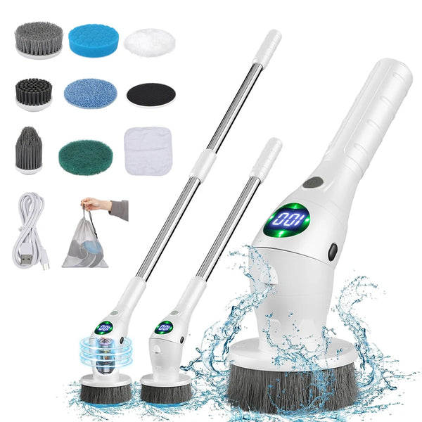 8 in 1 Electric Cleaning Brush (Long Handle)